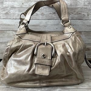 Coach SoHo leather Lynn buckle hobo shoulder bag